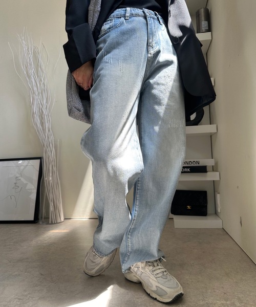 ULEULA（ウルア）の「デニムルーズパンツ（デニムパンツ・レディース・ブルー・MEDIUM/LARGE）」の9枚目の写真