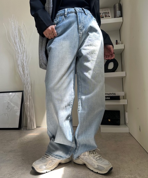 ULEULA（ウルア）の「デニムルーズパンツ（デニムパンツ・レディース・ブルー・MEDIUM/LARGE）」の10枚目の写真