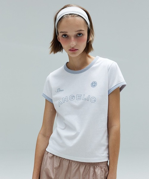 DEARSTALKER（ディアストーカー）の「DEARSTALKER／LINGER T（Tシャツ/カットソー・レディース・ホワイト/チャコール・FREE）」の13枚目の写真