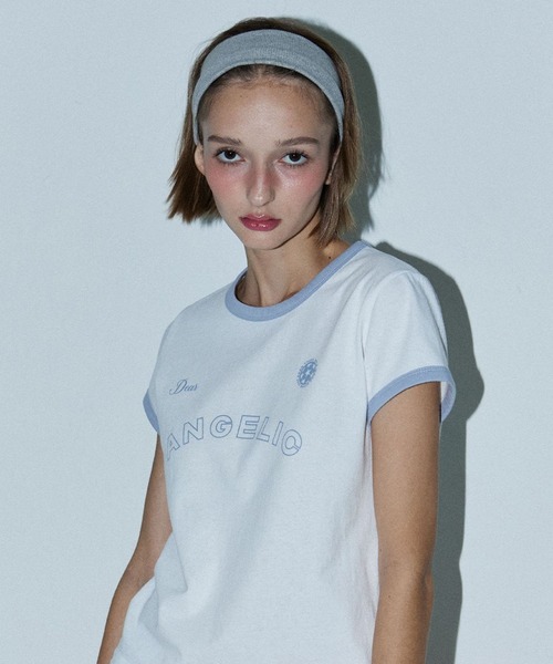 DEARSTALKER（ディアストーカー）の「DEARSTALKER／LINGER T（Tシャツ/カットソー・レディース・ホワイト/チャコール・FREE）」の12枚目の写真