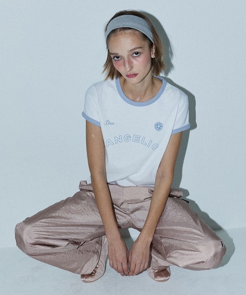 DEARSTALKER（ディアストーカー）の「DEARSTALKER／LINGER T（Tシャツ/カットソー・レディース・ホワイト/チャコール・FREE）」の11枚目の写真