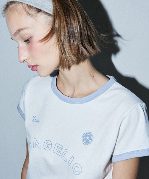 DEARSTALKER（ディアストーカー）の「DEARSTALKER／LINGER T（Tシャツ/カットソー・レディース・ホワイト/チャコール・FREE）」の10枚目の写真