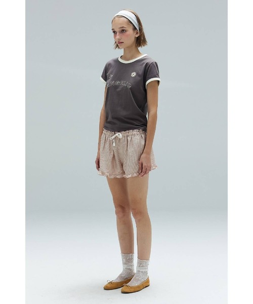 DEARSTALKER（ディアストーカー）の「DEARSTALKER／LINGER T（Tシャツ/カットソー・レディース・ホワイト/チャコール・FREE）」の7枚目の写真