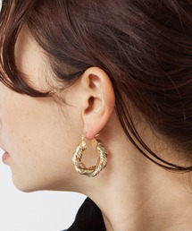 【Ettika/エティカ】ツイストフープピアス
