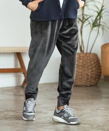 mp12680- Ribbed Hem Two Tuck Pants リブジョガーパンツ