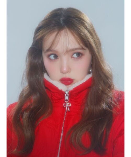 CALNAMUR(カルナムール)の「2WAY RIBBON&FAUX FUR QUILTING COAT/2WAYリボン&フェイクファーキルティングコート(その他アウター・レディース・ブラック/レッド/ピンク・FREE)」の9枚目の写真