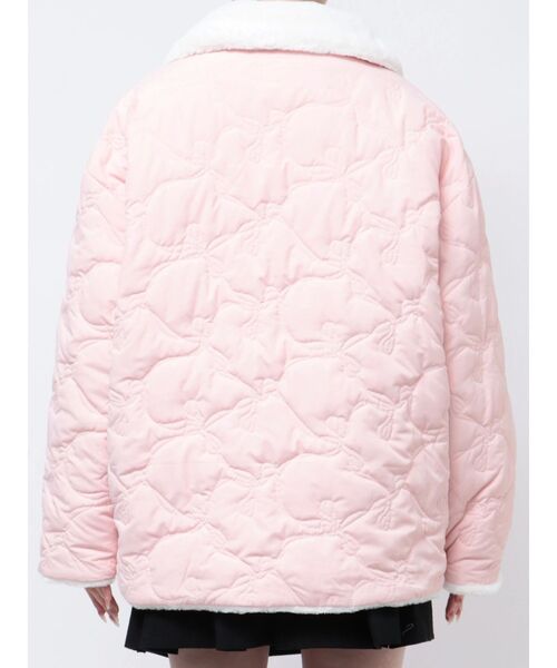 2WAY RIBBON＆FAUX FUR QUILTING COAT/2WAYリボン＆フェイクファー 