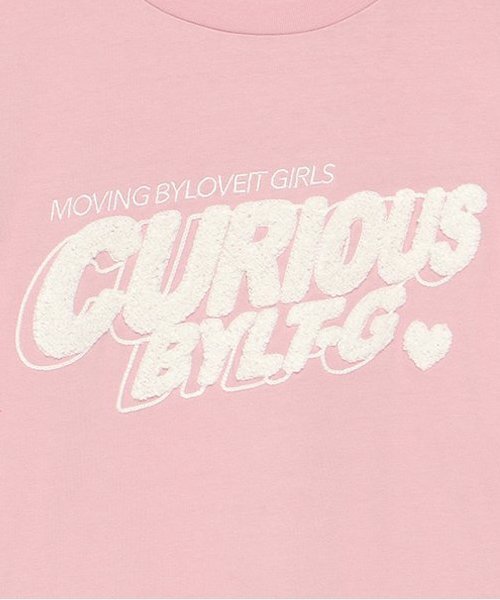 by LOVEiT（バイラビット）の「ロゴ長袖Ｔシャツ（Tシャツ/カットソー・キッズ・チャコール/ピンク/オフホワイト・160cm/130cm/120cm/140cm/150cm）」の6枚目の写真