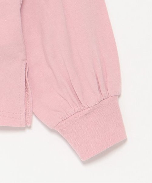 by LOVEiT（バイラビット）の「ロゴ長袖Ｔシャツ（Tシャツ/カットソー・キッズ・チャコール/ピンク/オフホワイト・160cm/130cm/120cm/140cm/150cm）」の7枚目の写真