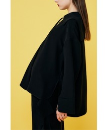 美品♡ エンフォルド ドッキングシャツ リボン 38 長袖 セーラーカラー ENFOLD（エンフォルド）の「PEツイル セーラーカラープル