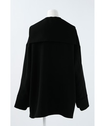 ENFOLD エンフォルド フリル ネック パーツ 付 プルオーバー ブラウス ENFOLD（エンフォルド）の「PEツイル セーラーカラープル