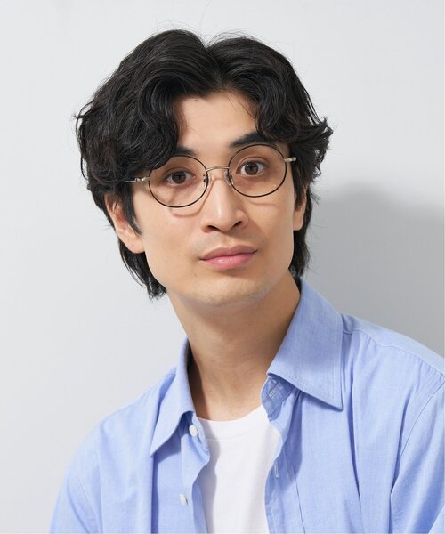 ラウンド型 メガネ｜メタル｜軽量｜伊達メガネ｜ビジネス｜ユニ