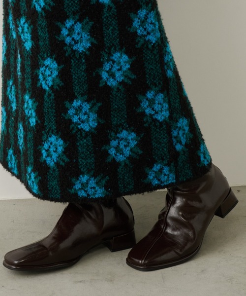 Unitage（ユニテージ）の「フェイクレザーショートブーツ（ブーツ・レディース・ブラック/ブラウン・MEDIUM/LARGE）」の8枚目の写真