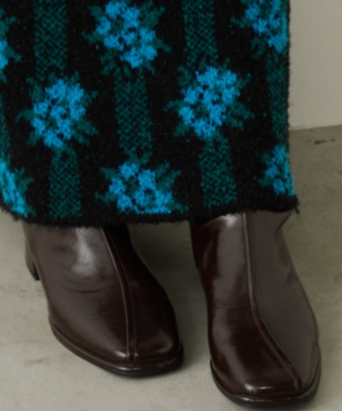 Unitage（ユニテージ）の「フェイクレザーショートブーツ（ブーツ・レディース・ブラック/ブラウン・MEDIUM/LARGE）」の9枚目の写真