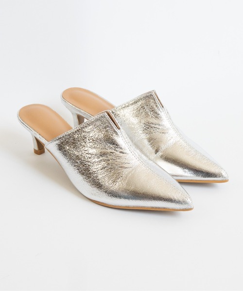 Fabby fabby（ファビィーファビィー）の「スリットポインテッドトゥミュール（その他シューズ・レディース・ブラック/シルバー/ベージュ・SMALL/MEDIUM/LARGE）」の12枚目の写真