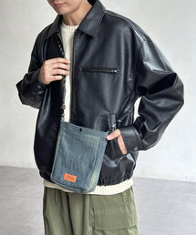 CPCM | PUレザージップジャケット(ブルゾン)