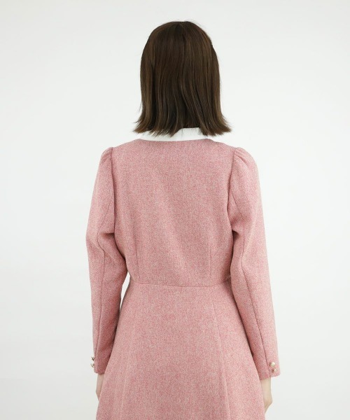 F i.n.t（フィント）の「ヨーク切替カラーツイードワンピース/fint（ワンピース・レディース・レッド/ブルーグレー・FREE）」の17枚目の写真