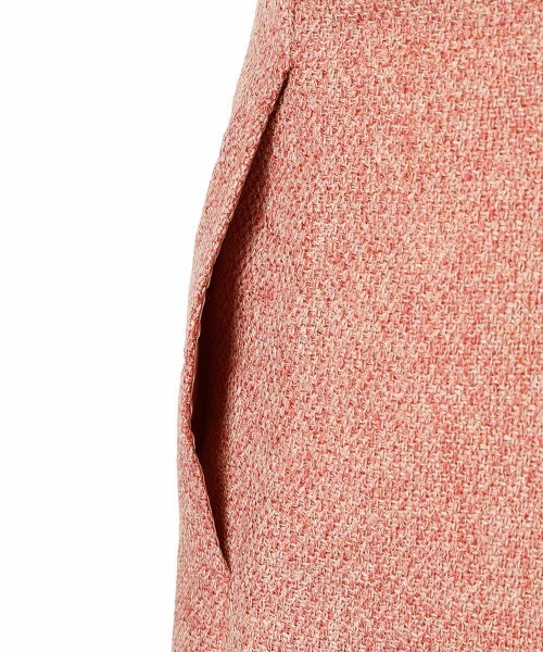 F i.n.t（フィント）の「ヨーク切替カラーツイードワンピース/fint（ワンピース・レディース・レッド/ブルーグレー・FREE）」の3枚目の写真