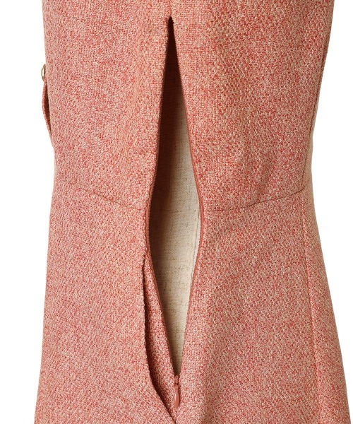 F i.n.t（フィント）の「ヨーク切替カラーツイードワンピース/fint（ワンピース・レディース・レッド/ブルーグレー・FREE）」の4枚目の写真