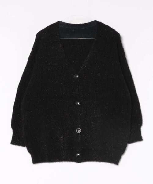 DOUBLE NAME（ダブルネーム）の「Vネックラメニットカーデ（カーディガン/ボレロ・レディース・ブラック/ブルー/オフホワイト・FREE）」の21枚目の写真