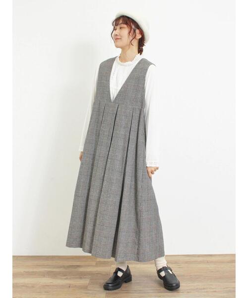 Samansa Mos2（サマンサ モスモス）の「フェルトロールワッチ（ハット・レディース・モカ/オフホワイト/チャコールグレー・F）」の15枚目の写真