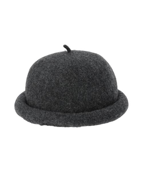 Samansa Mos2（サマンサ モスモス）の「フェルトロールワッチ（ハット・レディース・モカ/オフホワイト/チャコールグレー・F）」の9枚目の写真