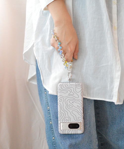 BROTHERHOOD（ブラザーフッド）の「【eY】シャンデリア ビーズ スマホ リスト ストラップ（スマホグッズ・レディース・F/E/D/C/A/B/H/I/G/L/K/J/M・FREE）」の14枚目の写真