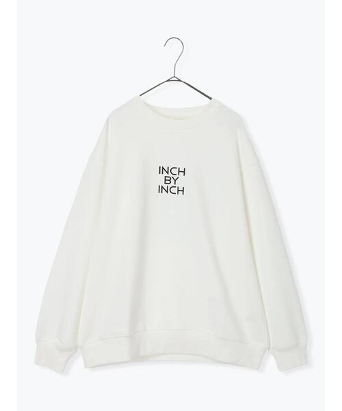 sm2rhythm(サマンサモスモスリズム)の「ロゴプリント裏毛プルオーバー(Tシャツ/カットソー・レディース・ライトベージュ/オフホワイト/チャコールグレー・F)」の2枚目の写真