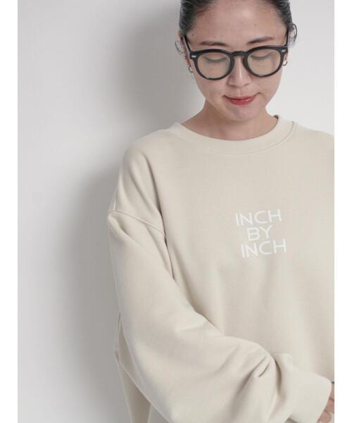 sm2rhythm(サマンサモスモスリズム)の「ロゴプリント裏毛プルオーバー(Tシャツ/カットソー・レディース・ライトベージュ/オフホワイト/チャコールグレー・F)」の6枚目の写真