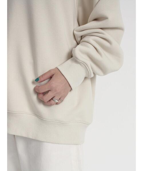 sm2rhythm(サマンサモスモスリズム)の「ロゴプリント裏毛プルオーバー(Tシャツ/カットソー・レディース・ライトベージュ/オフホワイト/チャコールグレー・F)」の11枚目の写真