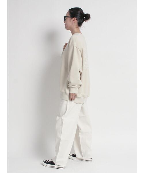 sm2rhythm(サマンサモスモスリズム)の「ロゴプリント裏毛プルオーバー(Tシャツ/カットソー・レディース・ライトベージュ/オフホワイト/チャコールグレー・F)」の15枚目の写真