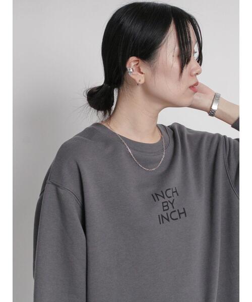 sm2rhythm(サマンサモスモスリズム)の「ロゴプリント裏毛プルオーバー(Tシャツ/カットソー・レディース・ライトベージュ/オフホワイト/チャコールグレー・F)」の18枚目の写真