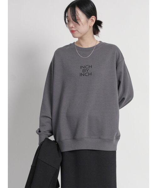 sm2rhythm(サマンサモスモスリズム)の「ロゴプリント裏毛プルオーバー(Tシャツ/カットソー・レディース・ライトベージュ/オフホワイト/チャコールグレー・F)」の19枚目の写真