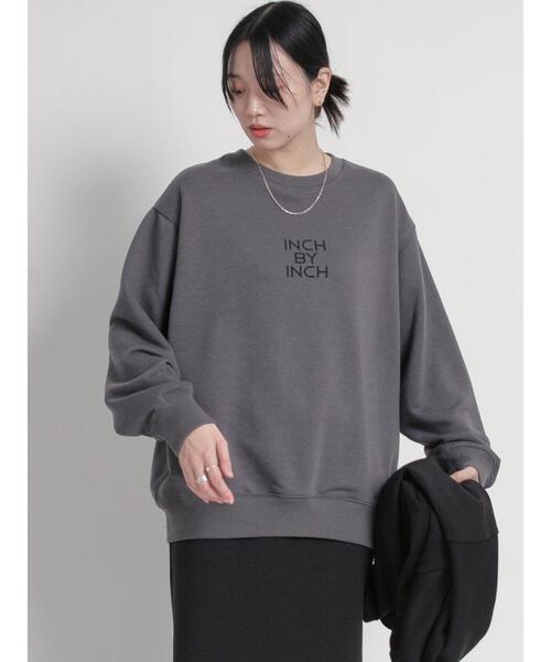 sm2rhythm(サマンサモスモスリズム)の「ロゴプリント裏毛プルオーバー(Tシャツ/カットソー・レディース・ライトベージュ/オフホワイト/チャコールグレー・F)」の20枚目の写真