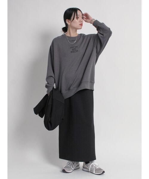 sm2rhythm(サマンサモスモスリズム)の「ロゴプリント裏毛プルオーバー(Tシャツ/カットソー・レディース・ライトベージュ/オフホワイト/チャコールグレー・F)」の22枚目の写真