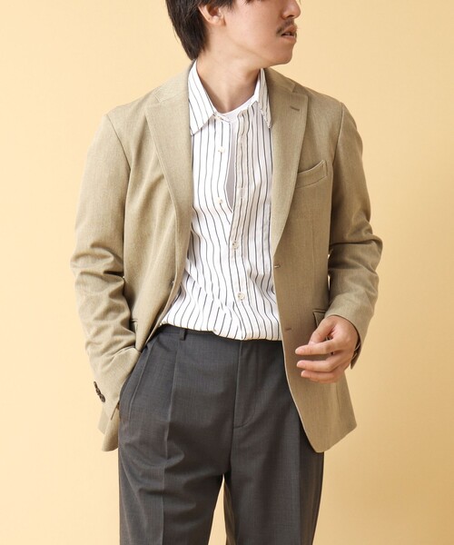 NOLLEY’S（ノーリーズ）の「《セットアップ/ビジカジ対応》マルチファンクション ストレッチジャケット 24AW（テーラードジャケット・メンズ・グレー/ダークネイビー/ベージュ・M/L/S/XL）」の2枚目の写真