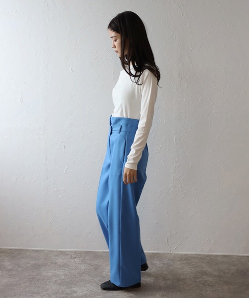 ENC（エンク）の「2way shoulder pullover / 2wayショルダープルオーバー（Tシャツ/カットソー・レディース・オフホワイト/ブラック・FREE）」の7枚目の写真