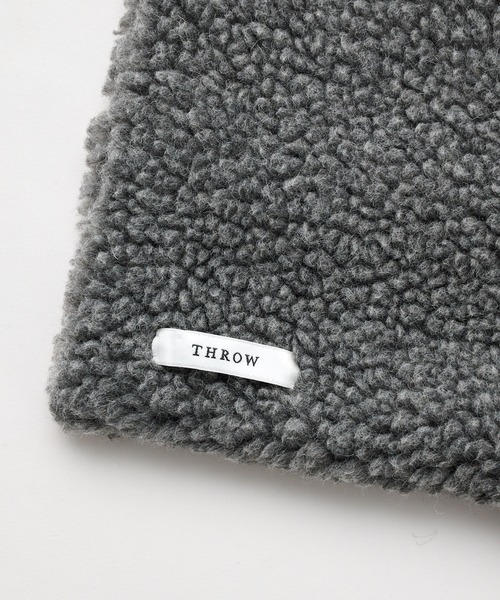 THROW（スロー）の「【THROW】ボアショール（マフラー・レディース・ホワイト/グレー・FREE）」の8枚目の写真