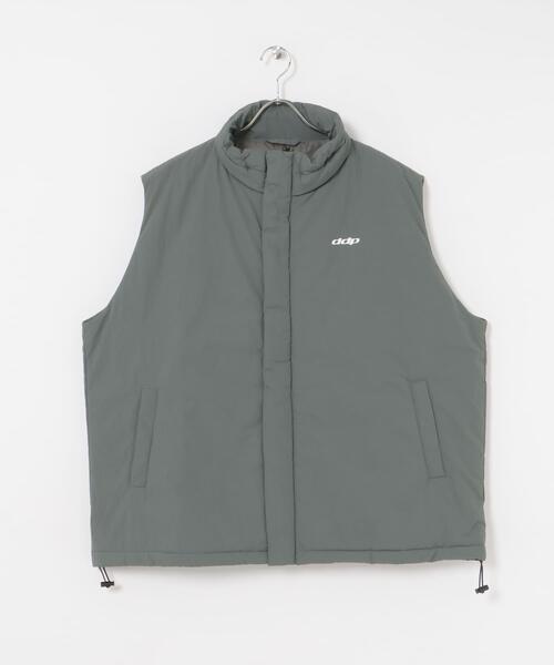 ITEMS URBANRESEARCH（アイテムズ アーバンリサーチ）の「ddp　2way RipStop Ny Puff Vest（ダウンベスト・メンズ・ベージュ/ブラック/グリーン・MEDIUM/LARGE）」の11枚目の写真