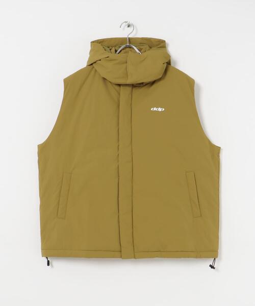ITEMS URBANRESEARCH（アイテムズ アーバンリサーチ）の「ddp　2way RipStop Ny Puff Vest（ダウンベスト・メンズ・ベージュ/ブラック/グリーン・MEDIUM/LARGE）」の5枚目の写真