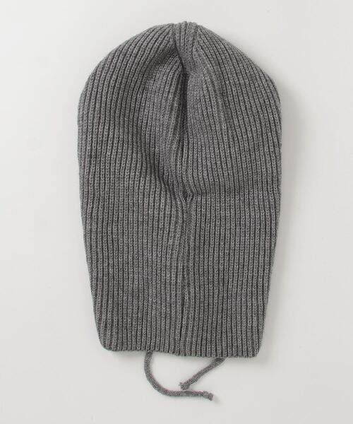 RUBY AND YOU（ルビーアンドユー）の「［select］リブニットバラクラバ（ニットキャップ/ビーニー・レディース・グレー・FREE）」の5枚目の写真