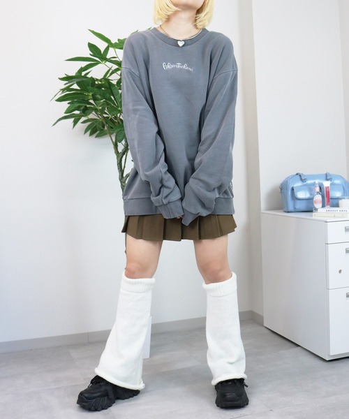 【sevens】SW パラッパラッパーピグメント加工スウェット