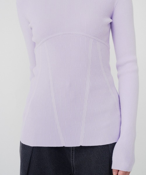 THINGS THAT MATTER（シングス ザット マター）の「HOODIE KNIT TOPS / フーディーニットトップス（ニット/セーター・レディース・グレー/ブラック/ラベンダー/オフホワイト・FREE）」の16枚目の写真