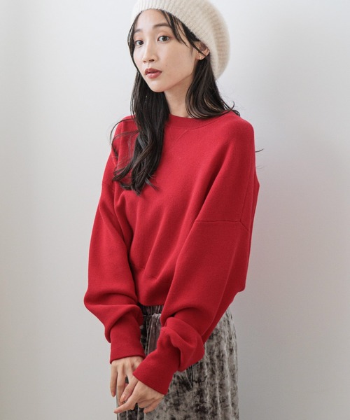 ちっとページです LOWRYS FARM（ローリーズファーム）の「スウェットライクニット 141124