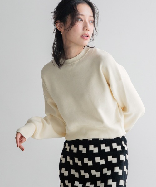 セール】スウェットライクニット 141124（ニット/セーター）｜LOWRYS