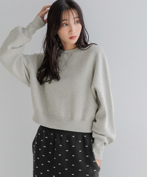 ちっとページです LOWRYS FARM ニット セーター スウェットライクニット 141124