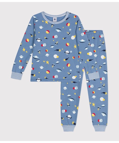 【セール】スウェット長袖パジャマ（ルームウェア/パジャマ）｜PETIT BATEAU（プチバトー）
