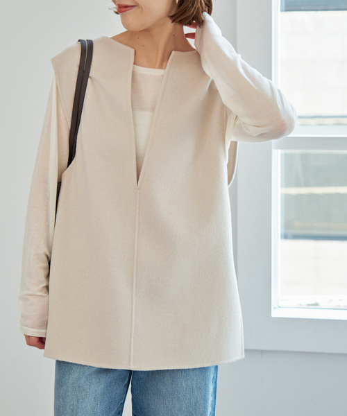 Spick & Span（スピックアンドスパン）の「ダブルフェイスVネック