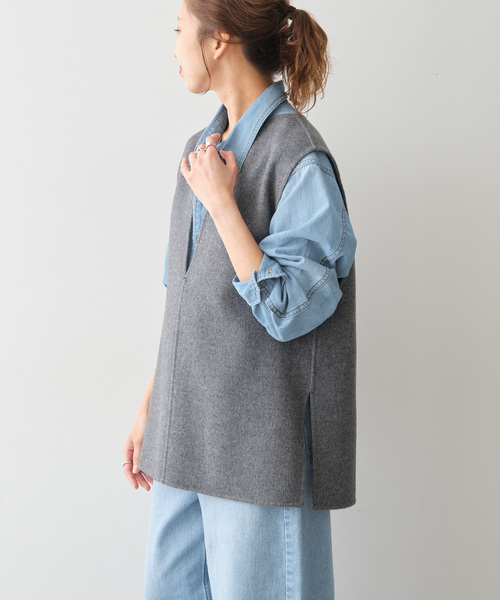 Spick & Span（スピックアンドスパン）の「ダブルフェイスVネック