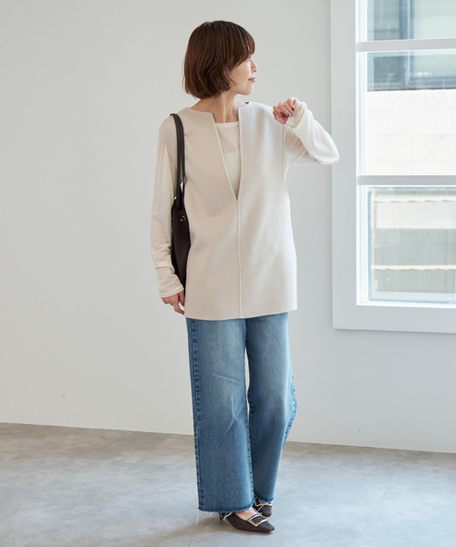 Spick & Span（スピックアンドスパン）の「ダブルフェイスVネック